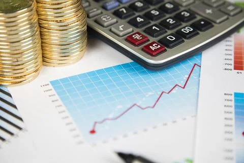 Chart, Bitcoin Trading Concept, virtual money Stock Photos