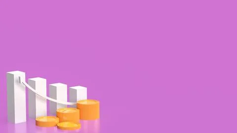 The  Chart for Business concept 3d rendering. Foto stock