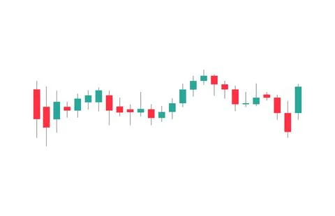 Chart candle stock graph forex market. Trade candle chart stock finance price Illustrazione stock