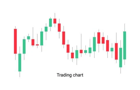 Chart candle stock graph forex market. Trade candle chart stock finance price Stock Illustration
