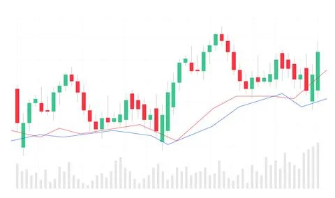 Chart candle stock graph forex market. Trade candle chart stock finance price Stock Illustration