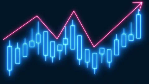 Chart candle stock graph forex market. Business candlestick graph chart of .. Stock Illustration
