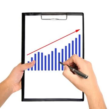 Chart on clipboard Stock Photos