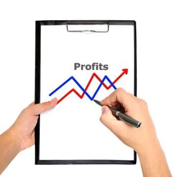 Chart on clipboard Stock Photos