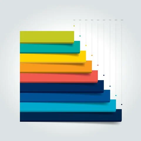 Chart, column graph, infographic element. Stock Illustration