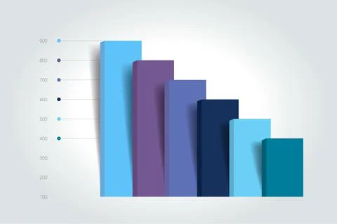 Chart, column graph, infographic element. Stock Illustration