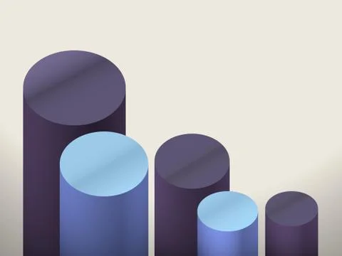 Chart columns blue white background 스톡 일러스트