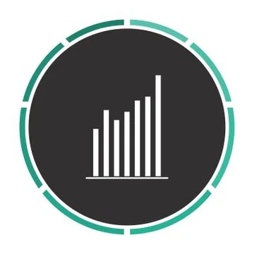 Chart computer symbol Illustrazione stock