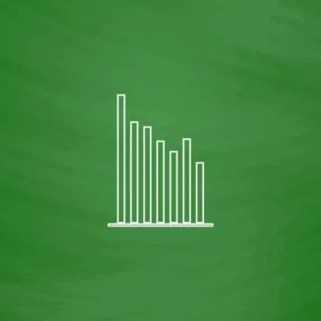 Chart computer symbol Stock Illustration