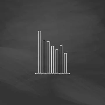 Chart computer symbol Illustrazione stock