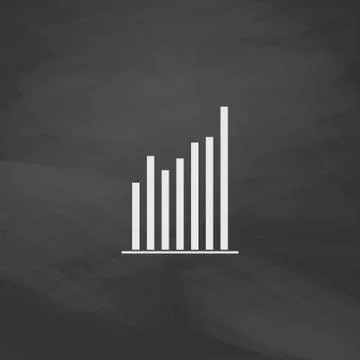 Chart computer symbol Illustrazione stock