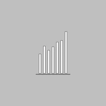 Chart computer symbol Illustrazione stock