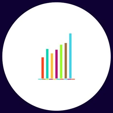 Chart computer symbol Stock Illustration