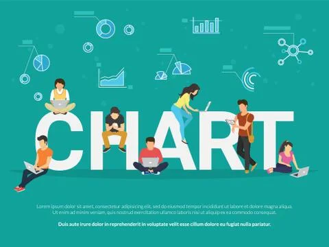 Chart concept illustration Stock-Illustration
