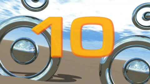 Chart Countdown '10 - 6' Stock Footage 773498