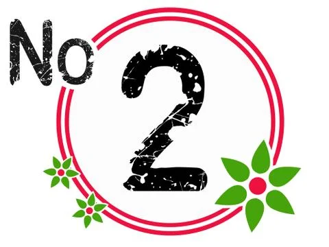 Chart Countdown No 2 Stock Illustration