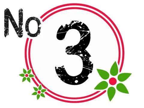 Chart Countdown No 3 Stock-Illustration