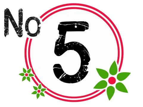 Chart Countdown No 5 Stock Illustration
