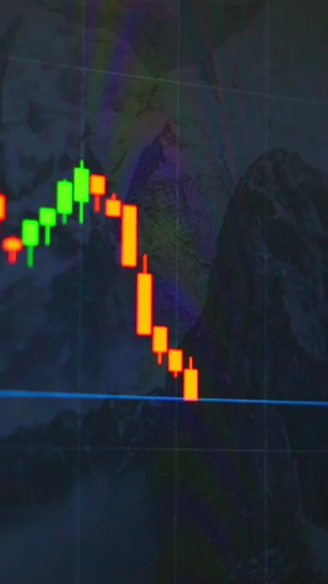 The chart of the currency pair in the trading terminal. Business and investments Stock Footage 267646932