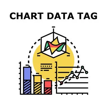 Chart data tracking analysis information visualization concept 스톡 일러스트