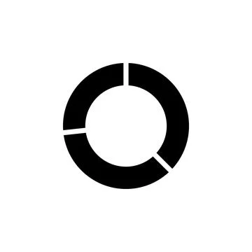 Chart donut transitions icon. Simple business performance icons for ui and ux Stock Illustration