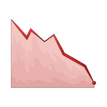 Chart Down illustration Stock Illustration