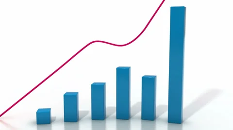 Chart Evolution Growing Economy Stock Footage 36488219