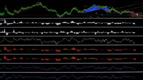 Chart Finance Analysis 1 Stock Footage 46244596