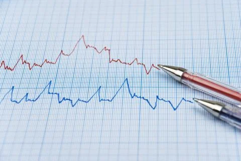 Chart finance Foto stock