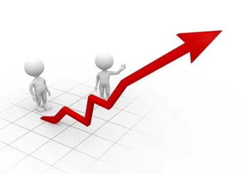 Chart financial Illustrazione stock