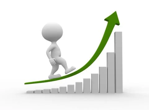 Chart financial. Stock Illustration