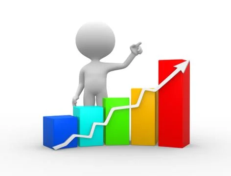 Chart financial Stock Illustration