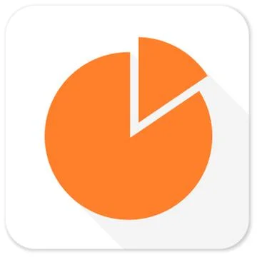 Chart flat icon Stock Illustration