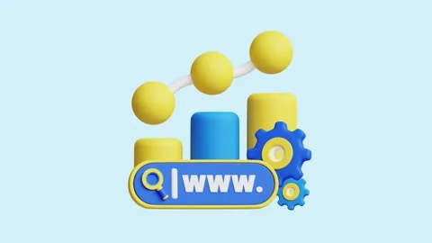 Chart Flow animated 3d icon. Video stock 289453647