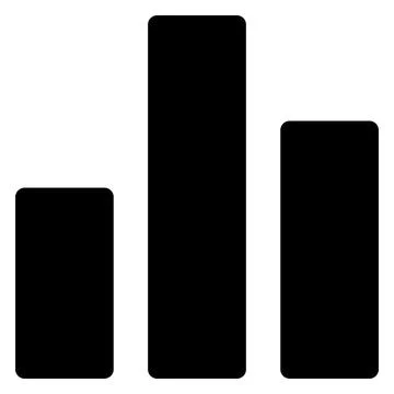 Chart glyph icon vector illustration isolated on white background Stock Illustration