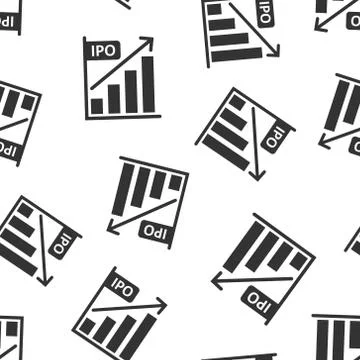 Chart graph icon in flat style. Arrow grow vector illustration on white isola Stock Illustration