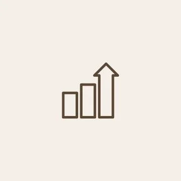 Chart graph icon Stock Illustration