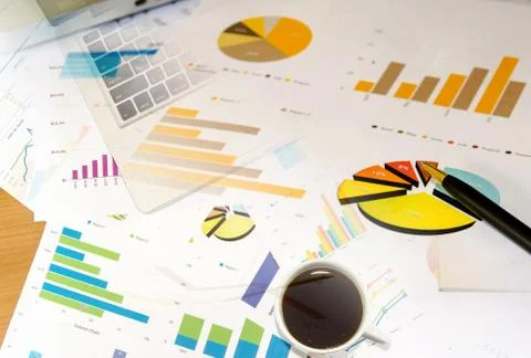 Chart graph Stock Photos