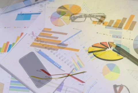 Chart graph Stock Photos