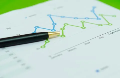 Chart graph Foto stock