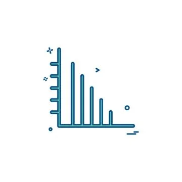 Chart graph report up icon vector design Illustrazione stock