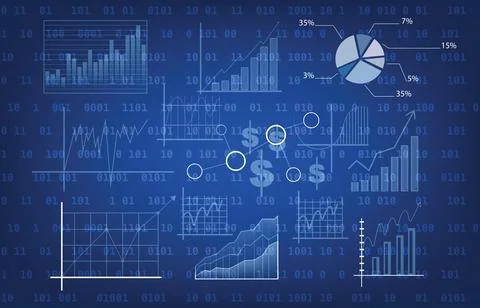 Chart graphics diagram Data Visualization Stock Illustration