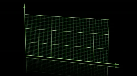 Chart on grid with red arrow Stock Footage 138048