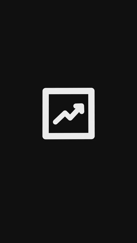 Chart growth increase icon outline simple animation.  Stock Footage 297157242
