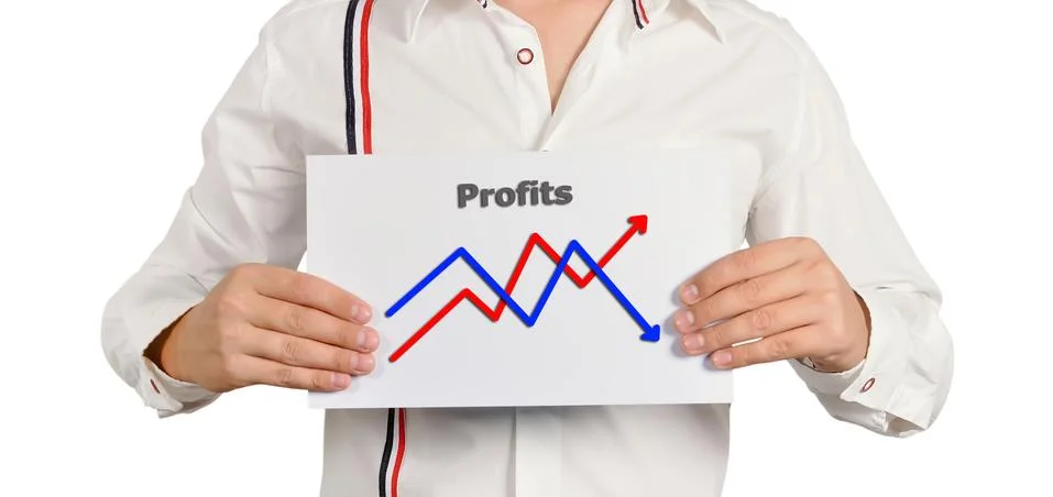 Chart of growth Foto stock