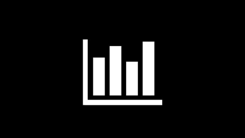 Chart icon animation.4K motion animation. Stock Footage 259836858