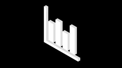 Chart icon animation.4K motion animation. Stock Footage 259836872