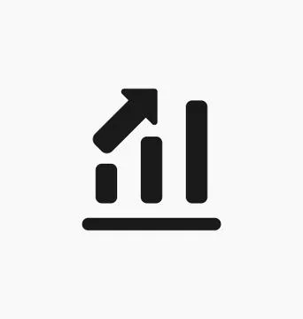 Chart icon bar symbol for web site design, logo, app, UI. Vector illustration Stock Illustration
