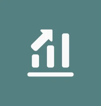 Chart icon bar symbol for web site design, logo, app, UI. Vector illustration Stock Illustration