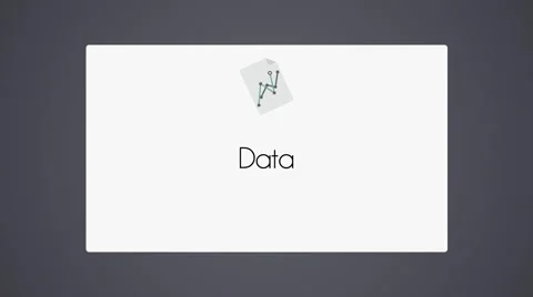 Chart icon with data - business Stock Footage 40730409